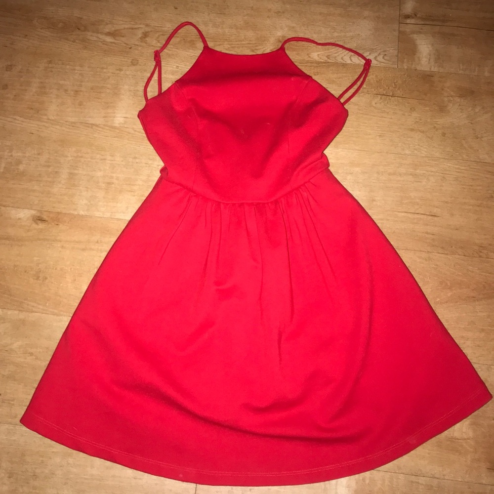 Lulu’s Red Halter Dress